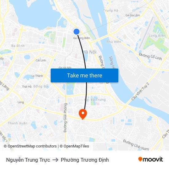 Nguyễn Trung Trực to Phường Trương Định map