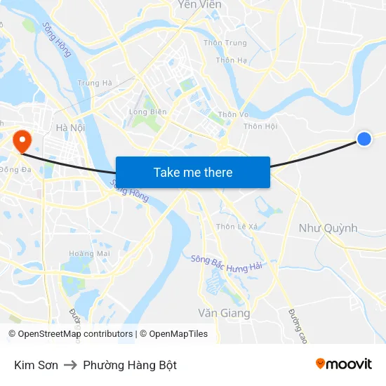 Kim Sơn to Phường Hàng Bột map