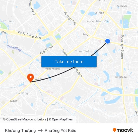 Khương Thượng to Phường Yết Kiêu map