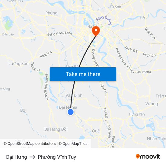 Đại Hưng to Phường Vĩnh Tuy map