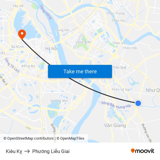 Kiêu Kỵ to Phường Liễu Giai map