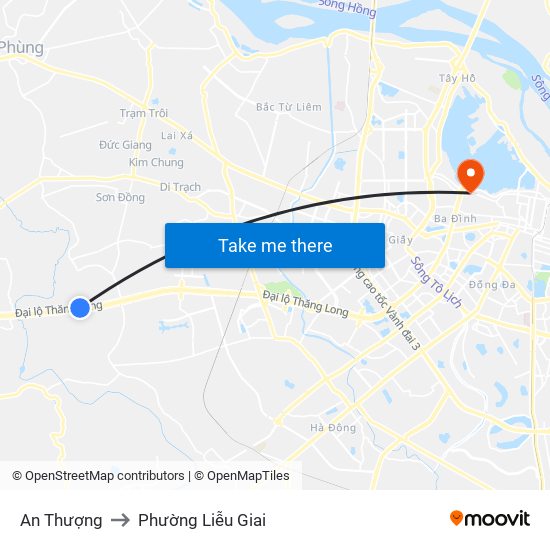 An Thượng to Phường Liễu Giai map