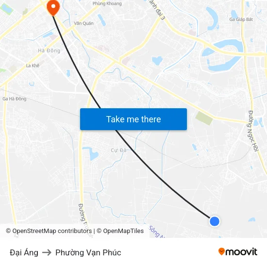 Đại Áng to Phường Vạn Phúc map