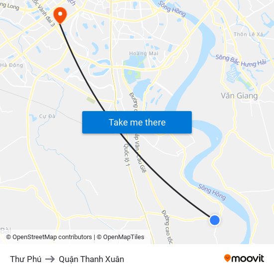 Thư Phú to Quận Thanh Xuân map