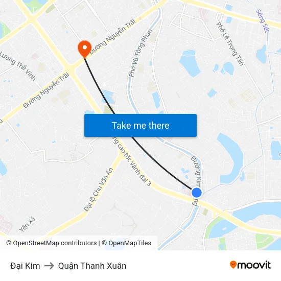 Đại Kim to Quận Thanh Xuân map
