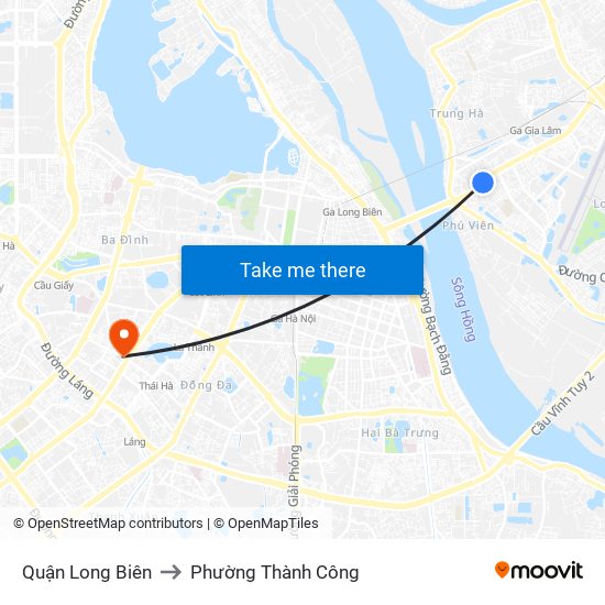 Quận Long Biên to Phường Thành Công map