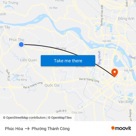 Phúc Hòa to Phường Thành Công map