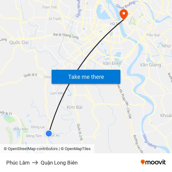 Phúc Lâm to Quận Long Biên map