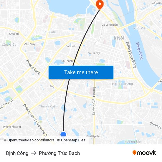 Định Công to Phường Trúc Bạch map