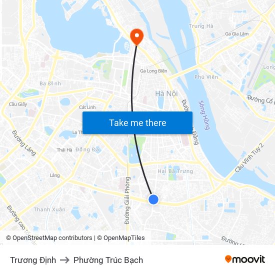 Trương Định to Phường Trúc Bạch map