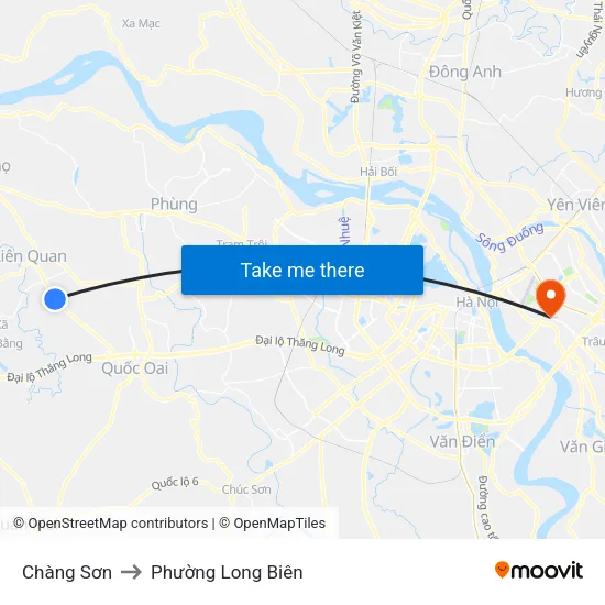 Chàng Sơn to Phường Long Biên map