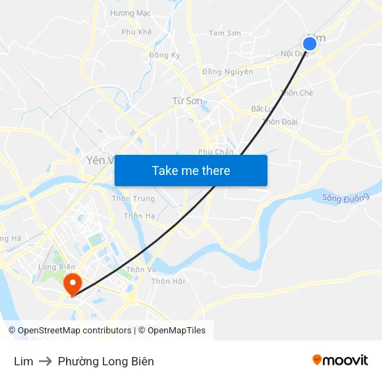 Lim to Phường Long Biên map