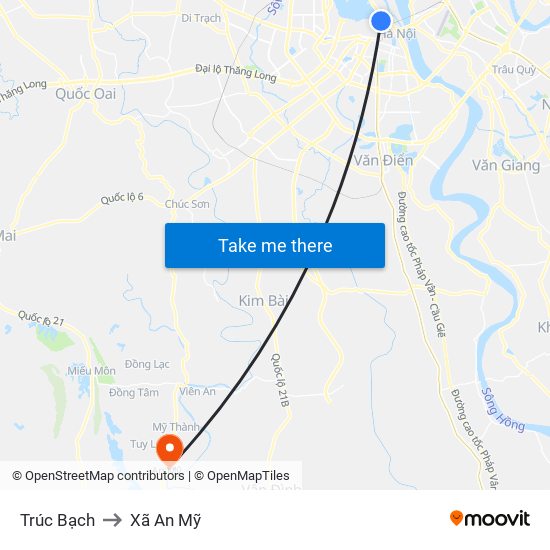 Trúc Bạch to Xã An Mỹ map