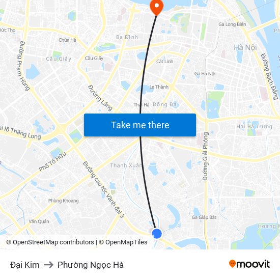 Đại Kim to Phường Ngọc Hà map