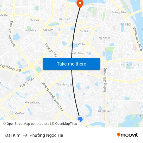 Đại Kim to Phường Ngọc Hà map