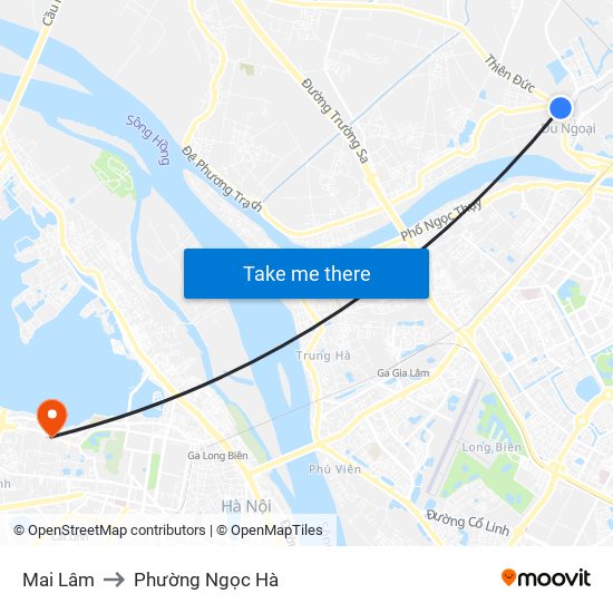 Mai Lâm to Phường Ngọc Hà map