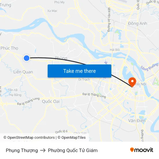 Phụng Thượng to Phường Quốc Tử Giám map