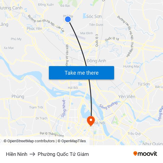 Hiền Ninh to Phường Quốc Tử Giám map