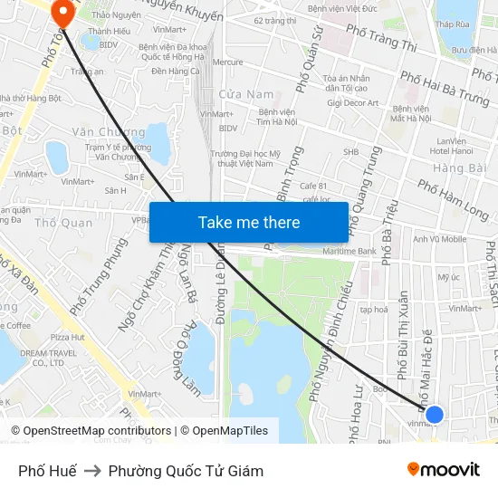 Phố Huế to Phường Quốc Tử Giám map