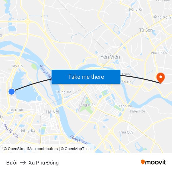 Bưởi to Xã Phù Đổng map