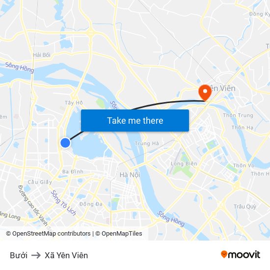 Bưởi to Xã Yên Viên map