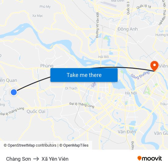 Chàng Sơn to Xã Yên Viên map