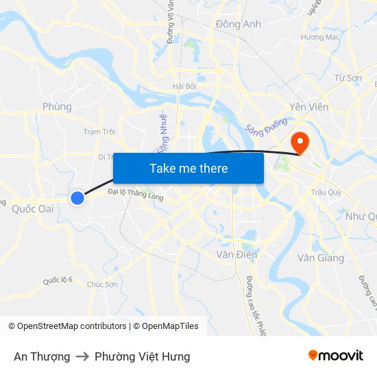 An Thượng to Phường Việt Hưng map