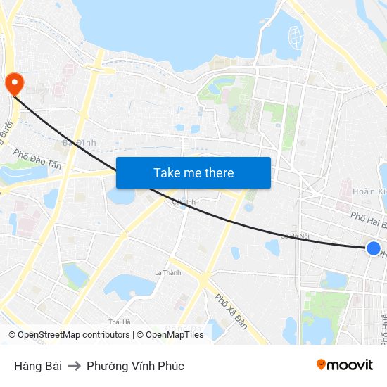Hàng Bài to Phường Vĩnh Phúc map