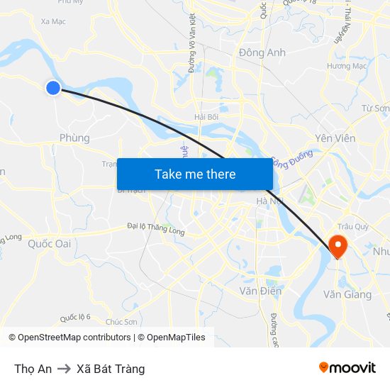 Thọ An to Xã Bát Tràng map