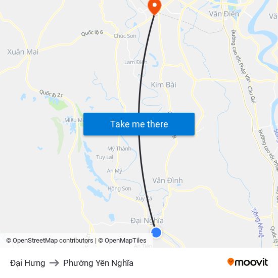 Đại Hưng to Phường Yên Nghĩa map
