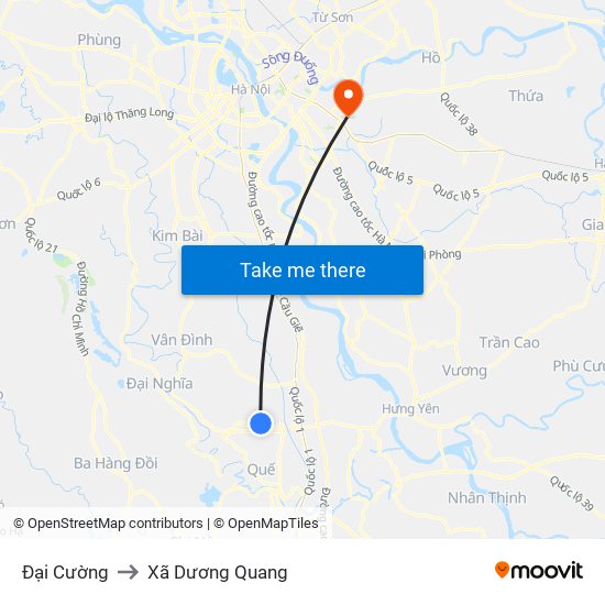 Đại Cường to Xã Dương Quang map