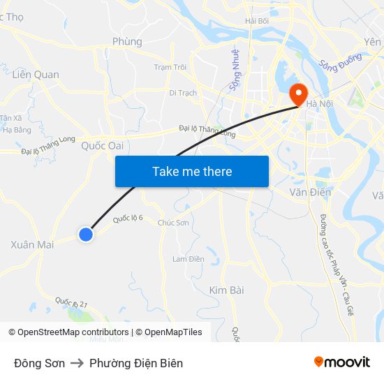 Đông Sơn to Phường Điện Biên map