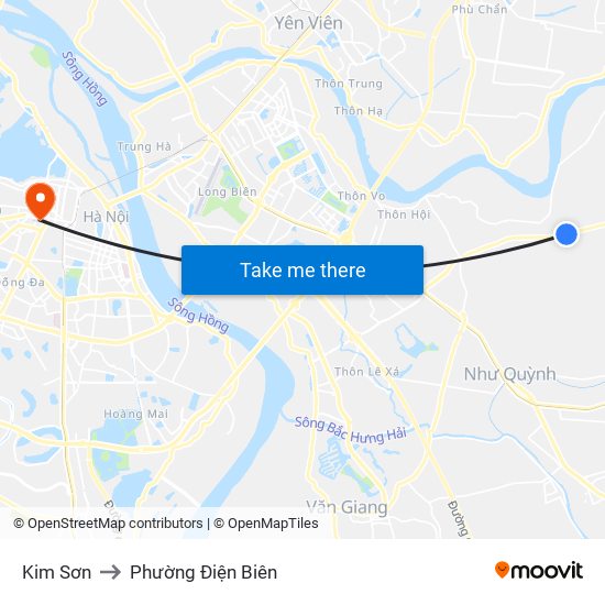 Kim Sơn to Phường Điện Biên map