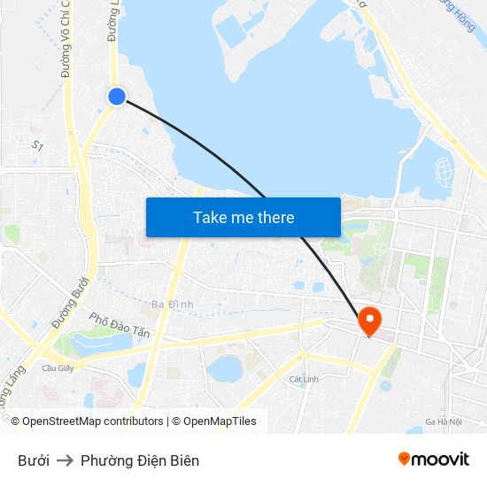 Bưởi to Phường Điện Biên map