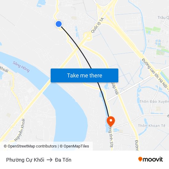 Phường Cự Khối to Đa Tốn map