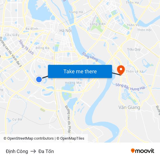 Định Công to Đa Tốn map