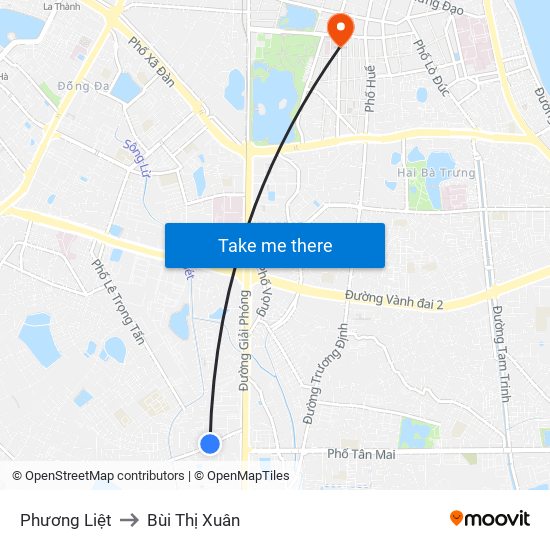 Phương Liệt to Bùi Thị Xuân map