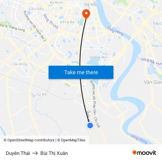 Duyên Thái to Bùi Thị Xuân map