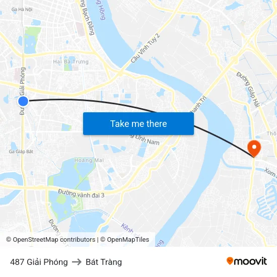 487 Giải Phóng to Bát Tràng map