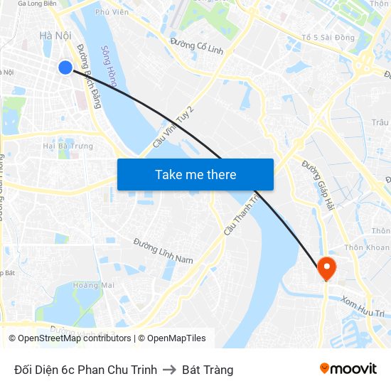 Đối Diện 6c Phan Chu Trinh to Bát Tràng map