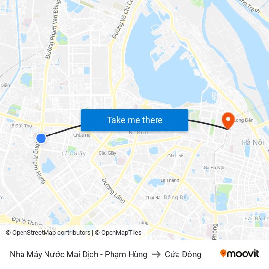 Đối Diện Bệnh Viện Đa Khoa Y Học Cổ Truyền - Phạm Hùng to Cửa Đông map