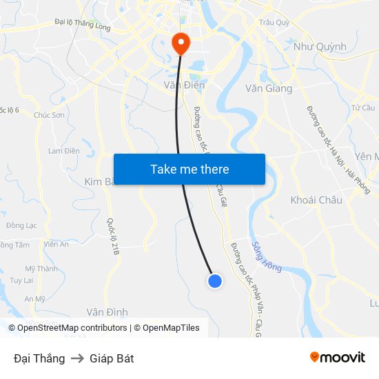 Đại Thắng to Giáp Bát map