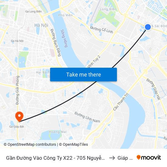 Gần Đường Vào Công Ty X22 - 705 Nguyễn Văn Linh to Giáp Bát map