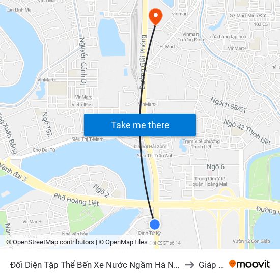 Đối Diện Tập Thể Bến Xe Nước Ngầm Hà Nội - Ngọc Hồi to Giáp Bát map