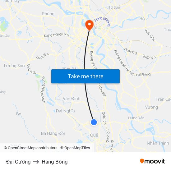 Đại Cường to Hàng Bông map