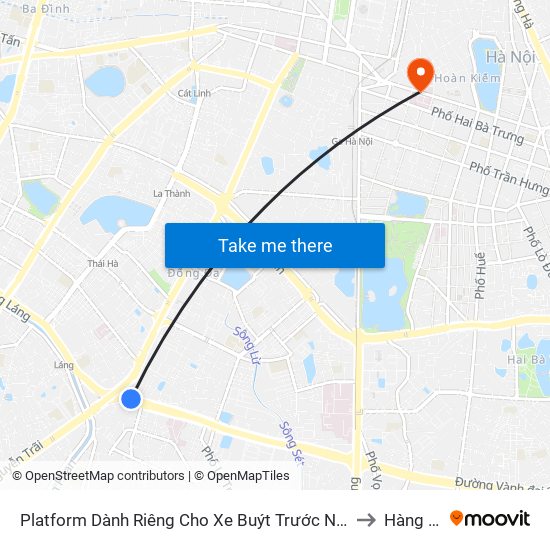 Platform Dành Riêng Cho Xe Buýt Trước Nhà 604 Trường Chinh to Hàng Bông map