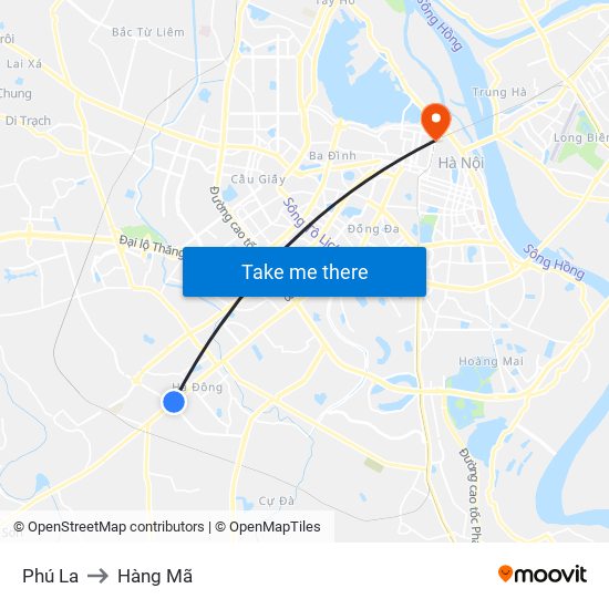 Phú La to Hàng Mã map