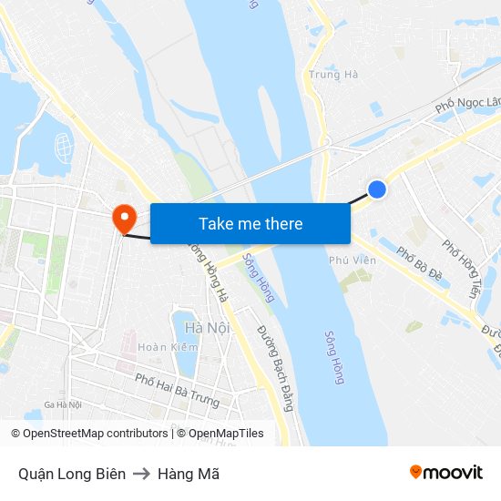 Quận Long Biên to Hàng Mã map