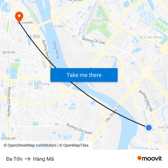 Đa Tốn to Hàng Mã map