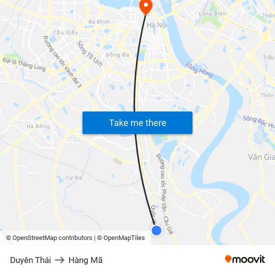 Duyên Thái to Hàng Mã map